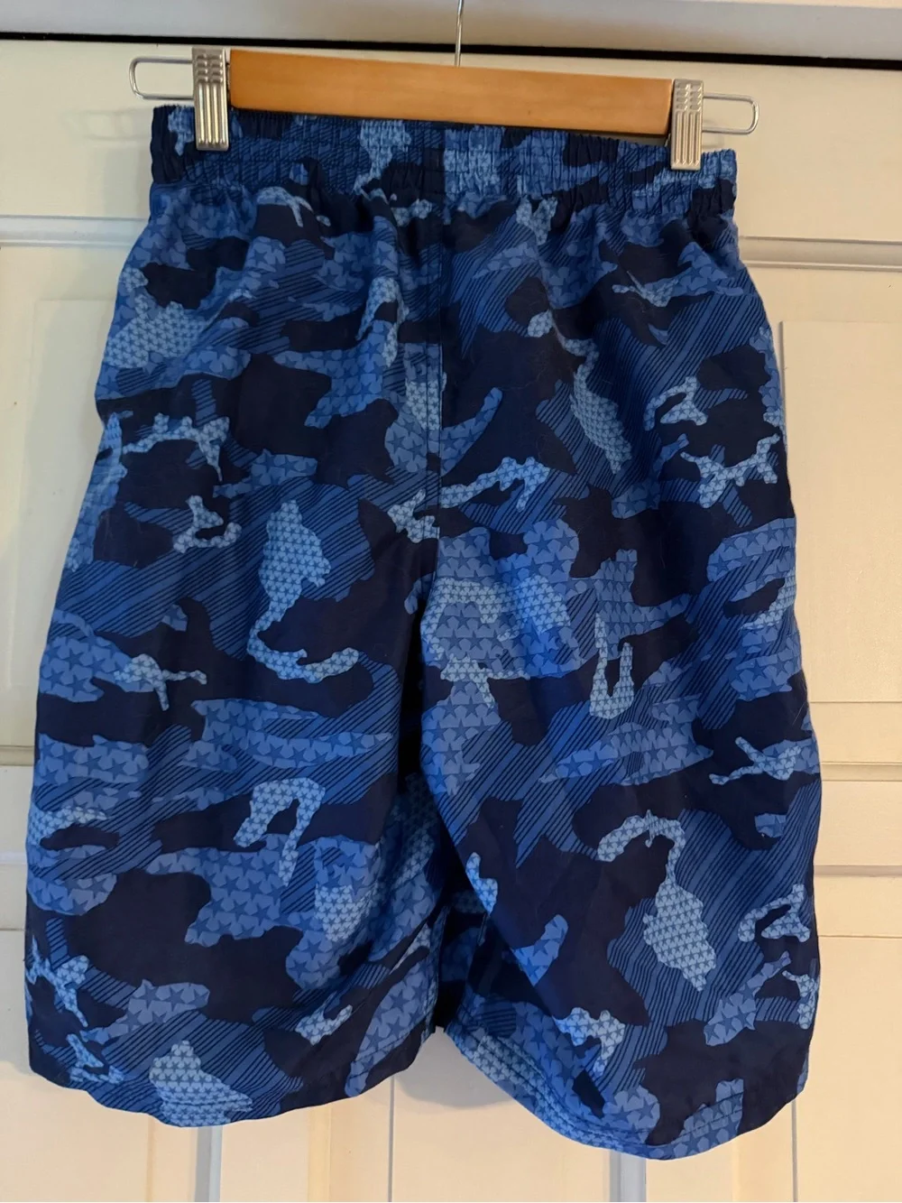 Nike Blue Camo Boys' Swim Trunks